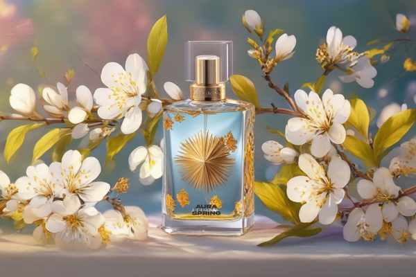 Le parfum Printemps Femme My Aura, dans son flacon raffiné, offre une fragrance florale et ensoleillée, parfaite pour célébrer le renouveau de la saison printanière.